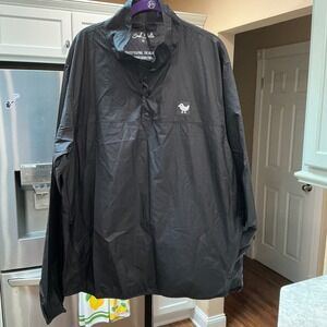 Bad Birdie Pullover Windbreaker XXL Black Josh Cellars Snap Mock Neck BBJ006-067
